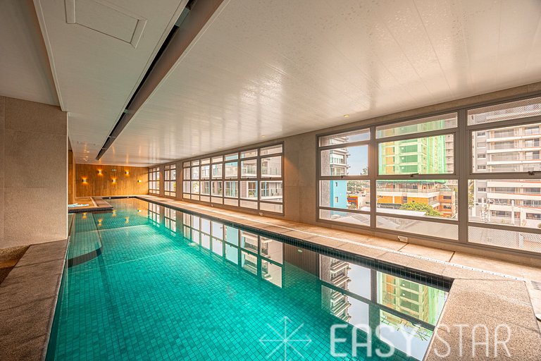 Easy Star - Studio Incrível com vaga e piscina em Moema - ET