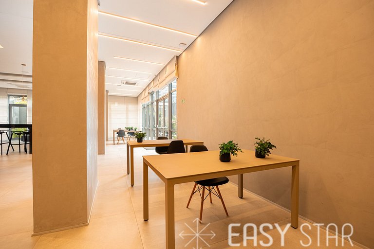 Easy Star - Studio Incrível com vaga e piscina em Moema - ET