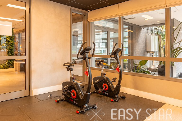 Easy Star - Studio Incrível com vaga e piscina em Moema - ET