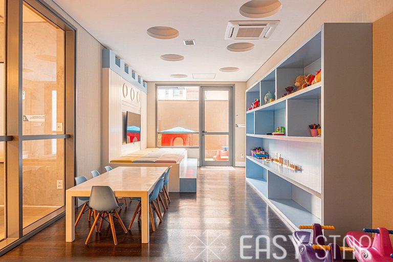 Easy Star - Studio Incrível com vaga e piscina em Moema - ET