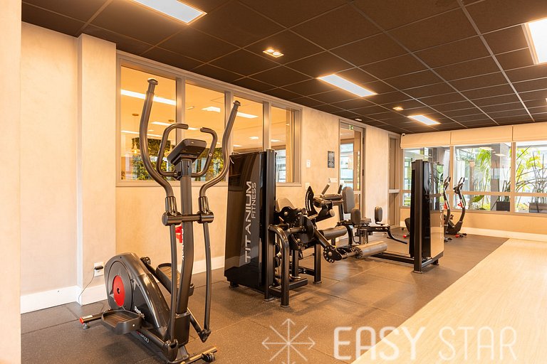 Easy Star - Studio Incrível com vaga e piscina em Moema - ET