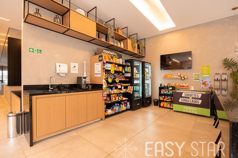 Easy Star - Studio Incrível com vaga e piscina em Moema - ET