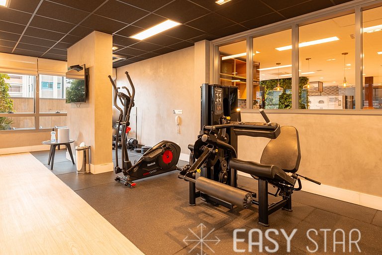 Easy Star - Studio Incrível com vaga e piscina em Moema - ET