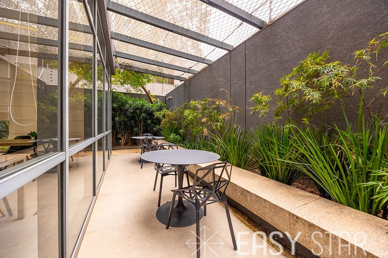 Easy Star - Studio Incrível com vaga e piscina em Moema - ET