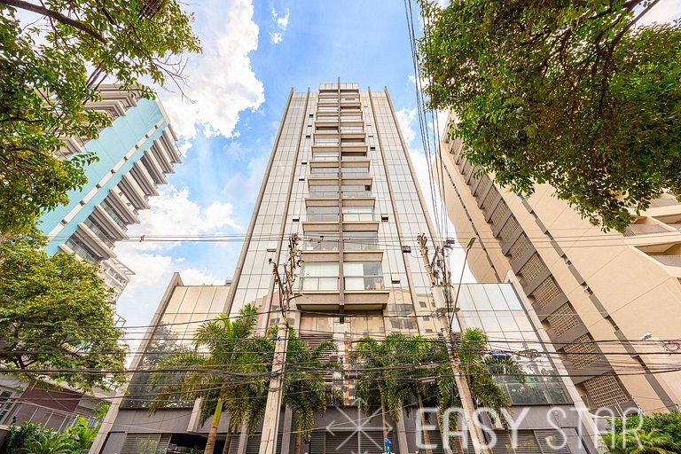 Easy Star - Studio Incrível com vaga e piscina em Moema - ET