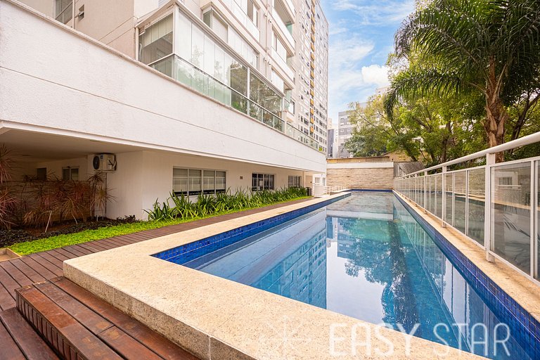 Easy Star - Belo apto c/ 2 quartos, vaga e varanda na Paulis
