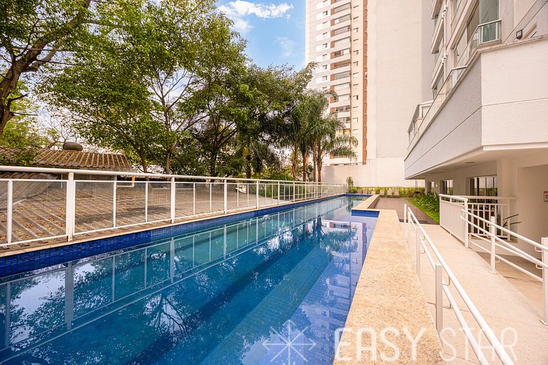 Easy Star - Belo apto c/ 2 quartos, vaga e varanda na Paulis