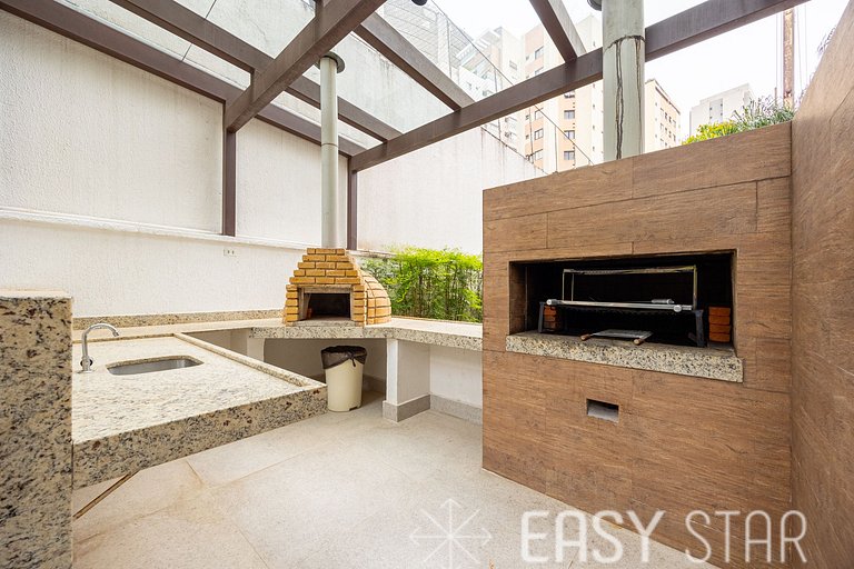 Easy Star - Belo apto c/ 2 quartos, vaga e varanda na Paulis