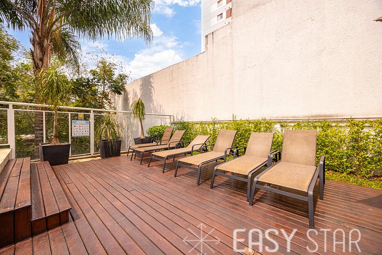 Easy Star - Belo apto c/ 2 quartos, vaga e varanda na Paulis