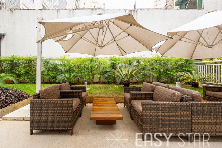Easy Star - Belo apto c/ 2 quartos, vaga e varanda na Paulis