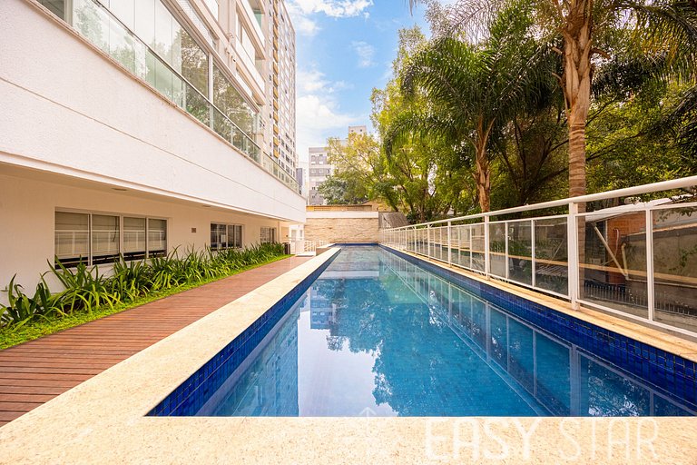 Easy Star - Belo apto c/ 2 quartos, vaga e varanda na Paulis
