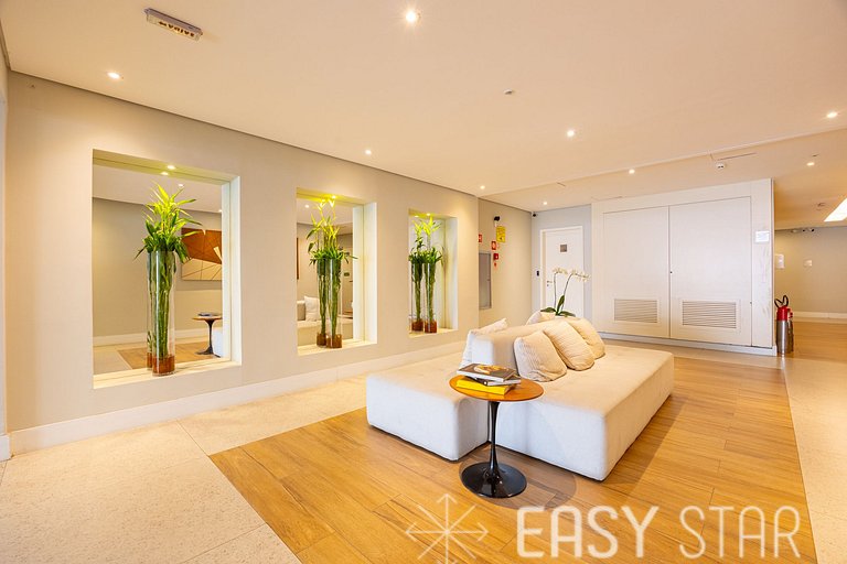 Easy Star - Belo apto c/ 2 quartos, vaga e varanda na Paulis