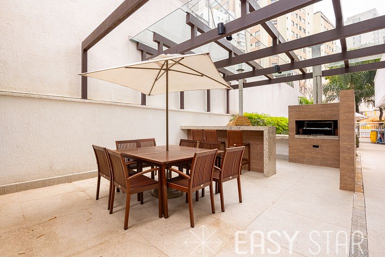 Easy Star - Belo apto c/ 2 quartos, vaga e varanda na Paulis
