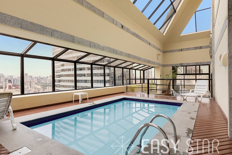 Easy Star - Flat gracioso ao lado da Berrini - PA01H
