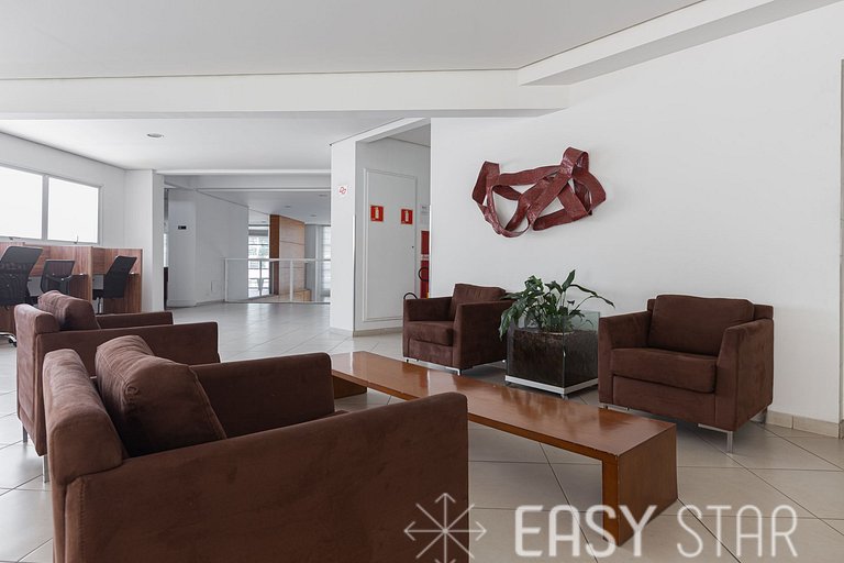 Easy Star - Lindo Duplex de Alto Padrão Próximo a Berrini -