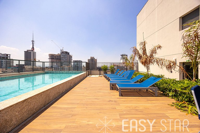 Easy Star - Belo studio com varanda na Sumaré - NM01I