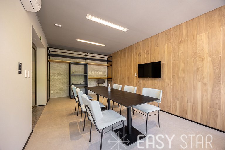 Easy Star - Belo studio com varanda na Sumaré - NM01I