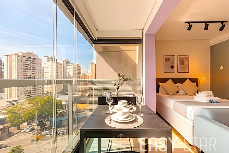 Studio C/ Vaga e Lazer completo na Vila Olimpia