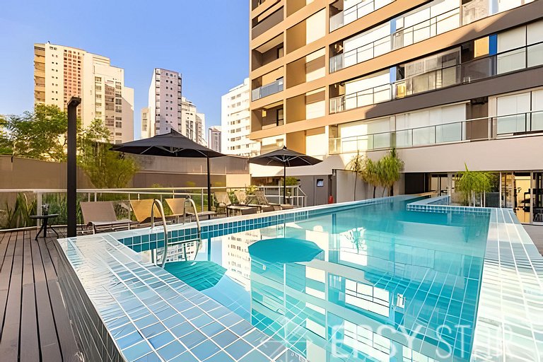 Studio C/ Vaga e Lazer completo na Vila Olimpia