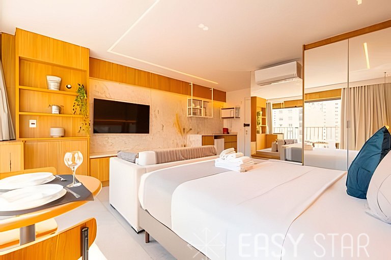 Lindo Studio C/Vaga no Jardim Paulistano