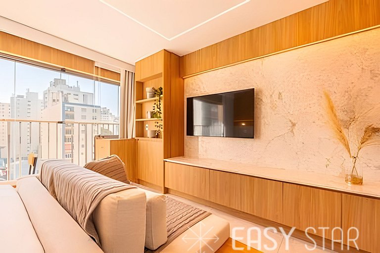 Lindo Studio C/Vaga no Jardim Paulistano