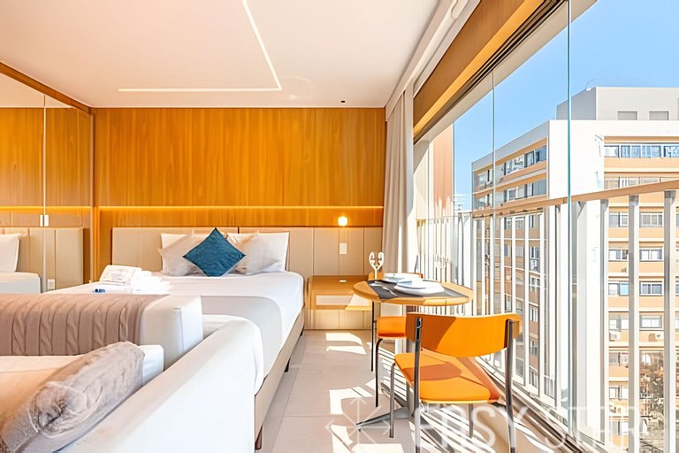 Lindo Studio C/Vaga no Jardim Paulistano