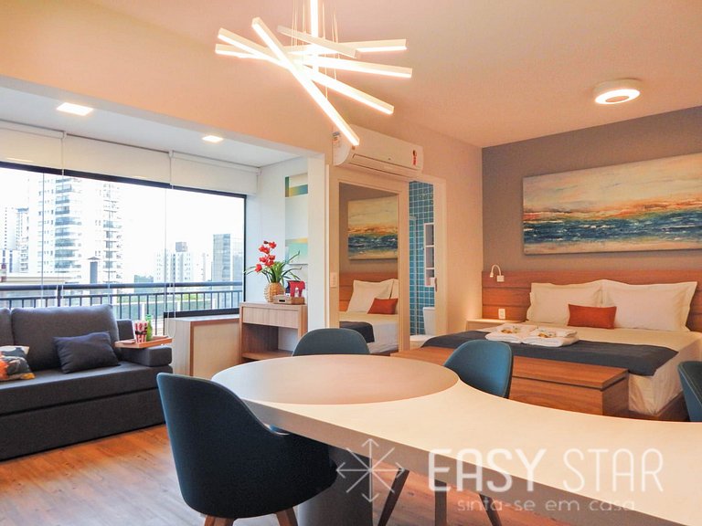 Easy Star - Studio Aconchegante e Estiloso no Campo Belo - W