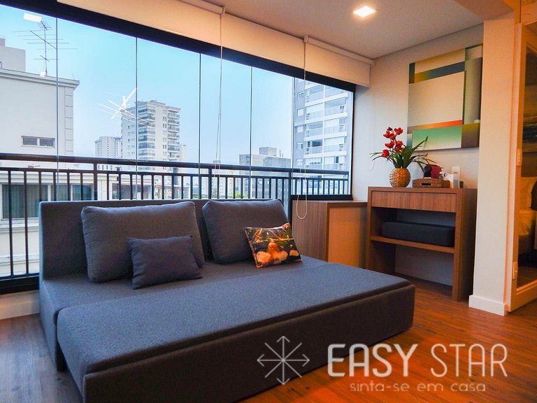 Easy Star - Studio Aconchegante e Estiloso no Campo Belo - W