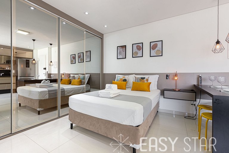 Easy Star - Studio Amplo e Confortável no Campo Belo - NP01G