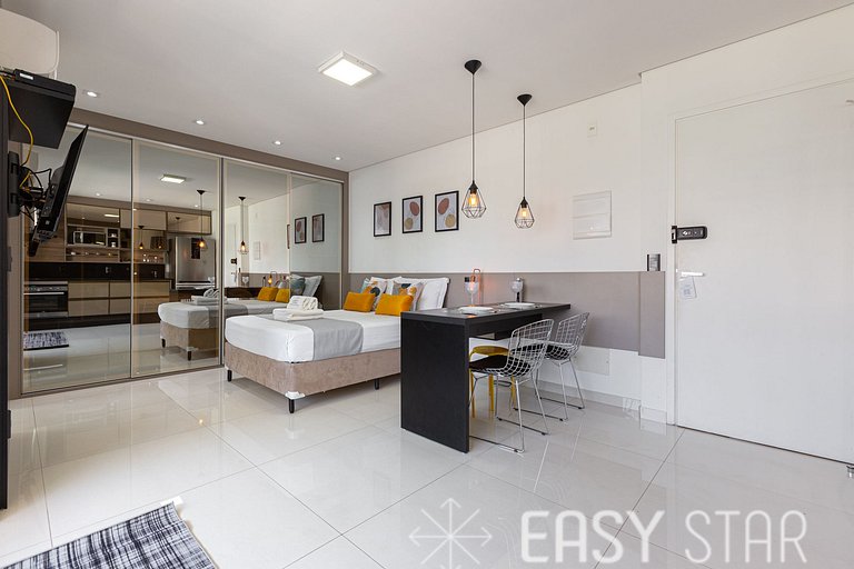 Easy Star - Studio Amplo e Confortável no Campo Belo - NP01G