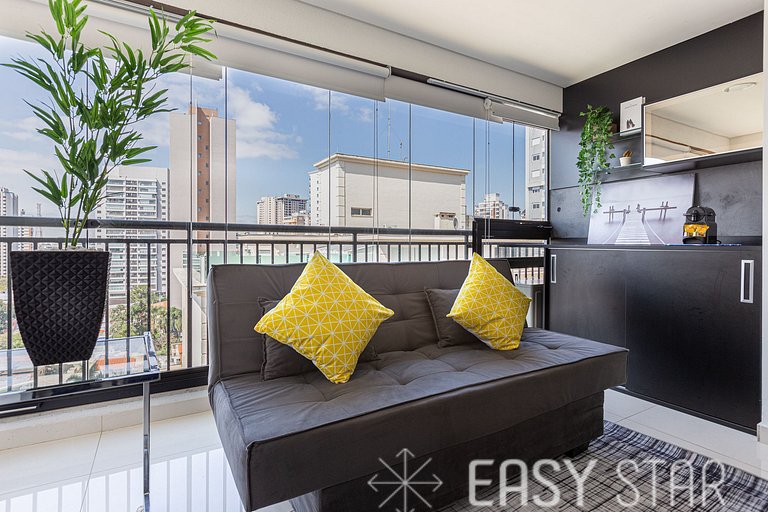 Easy Star - Studio Amplo e Confortável no Campo Belo - NP01G