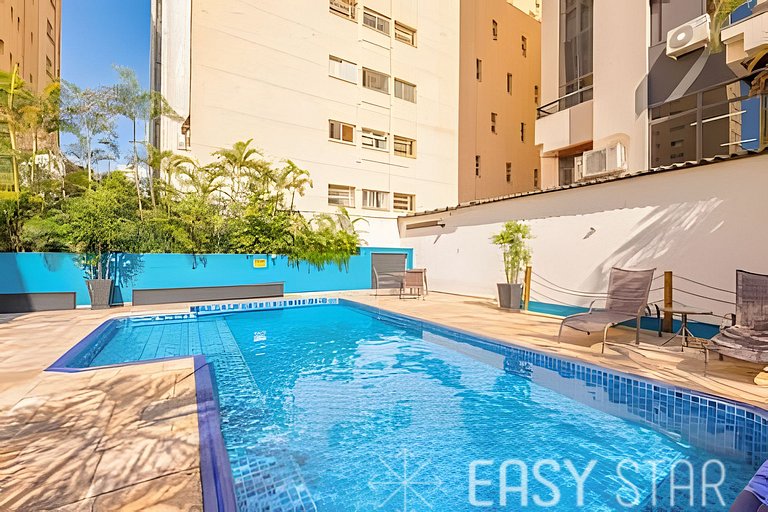 Flat Moderno com vaga no Jardim Paulista
