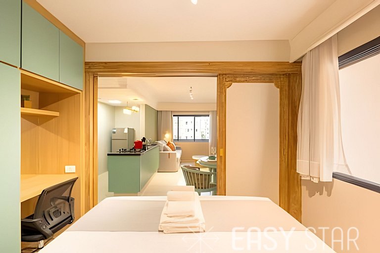 Flat Moderno com vaga no Jardim Paulista