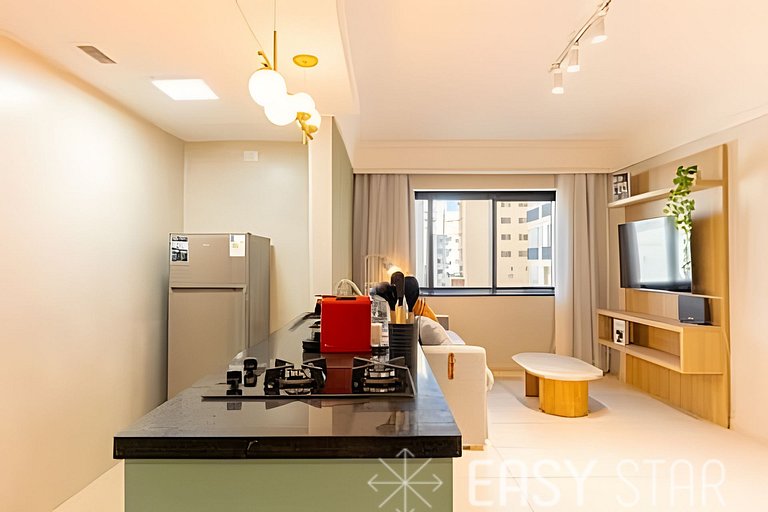 Flat Moderno com vaga no Jardim Paulista
