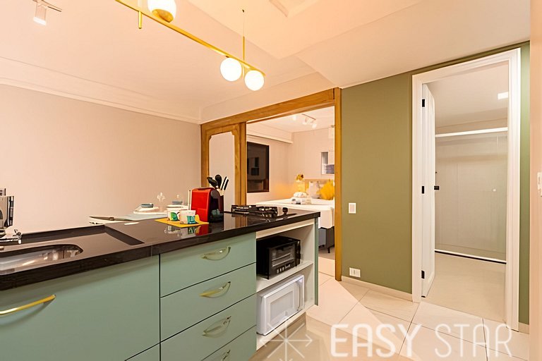 Flat Moderno com vaga no Jardim Paulista