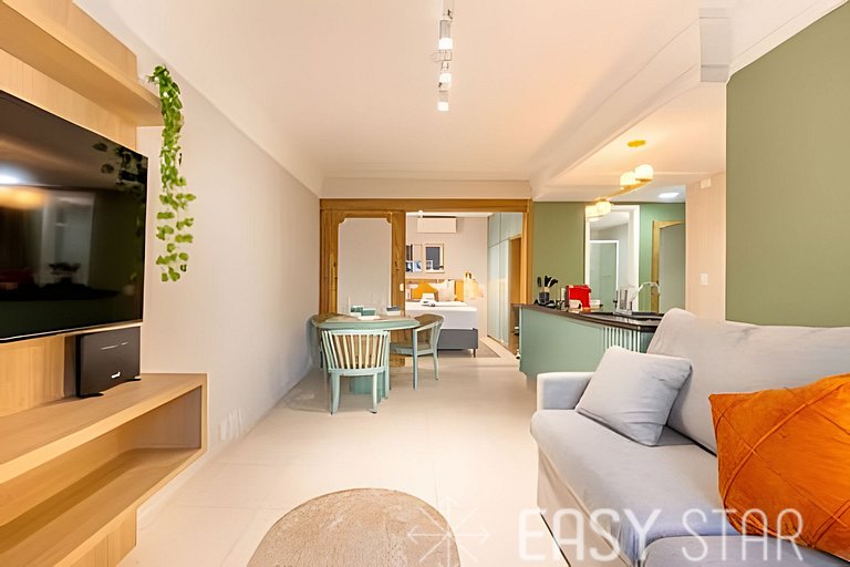 Flat Moderno com vaga no Jardim Paulista