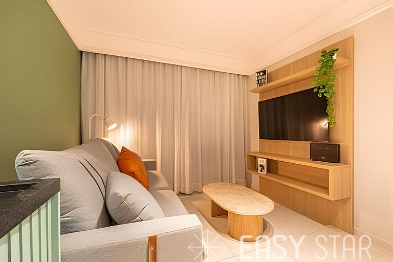 Flat Moderno com vaga no Jardim Paulista