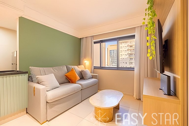 Flat Moderno com vaga no Jardim Paulista
