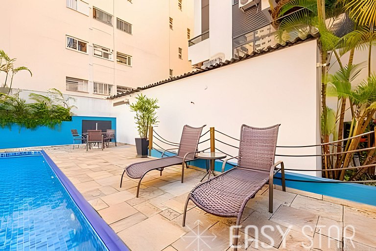 Flat Moderno com vaga no Jardim Paulista