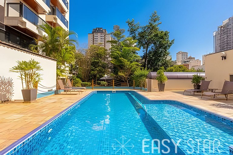 Flat Moderno com vaga no Jardim Paulista
