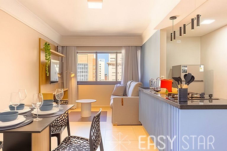 Lindo Flat C/Vaga no Jardim Paulista
