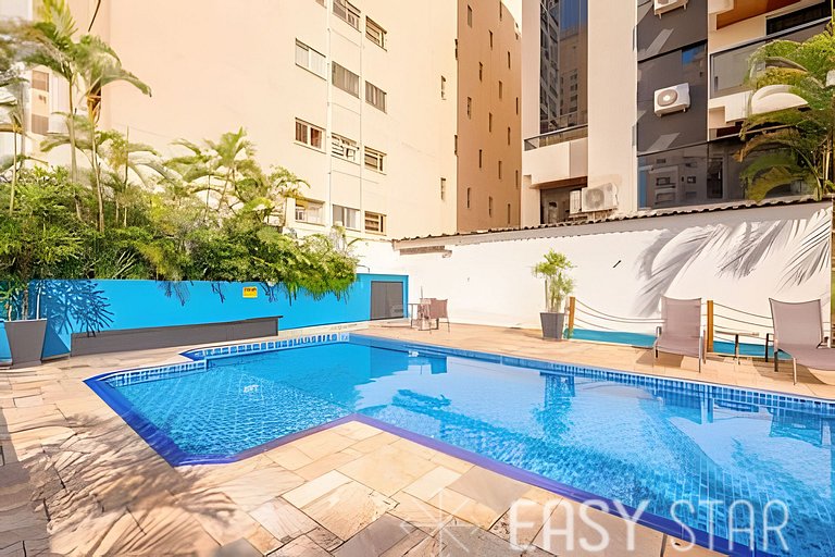 Lindo Flat C/Vaga no Jardim Paulista