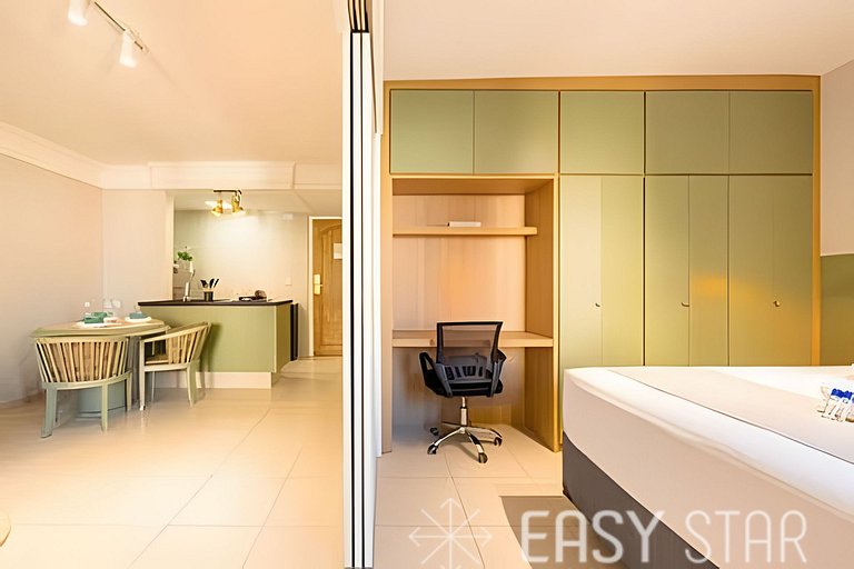 Lindo apartamento em Flat residencial com Vaga