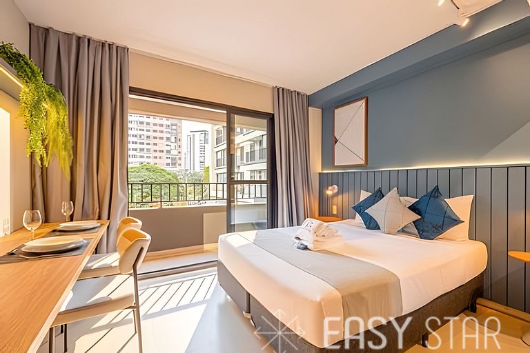 Belo studio ao lado do Shopping Eldorado