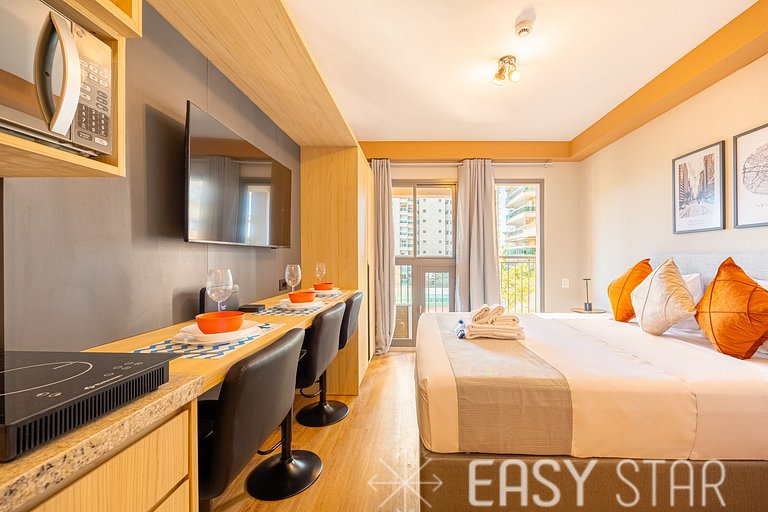 Easy Star - Charmoso studio no Brooklin - QO01I