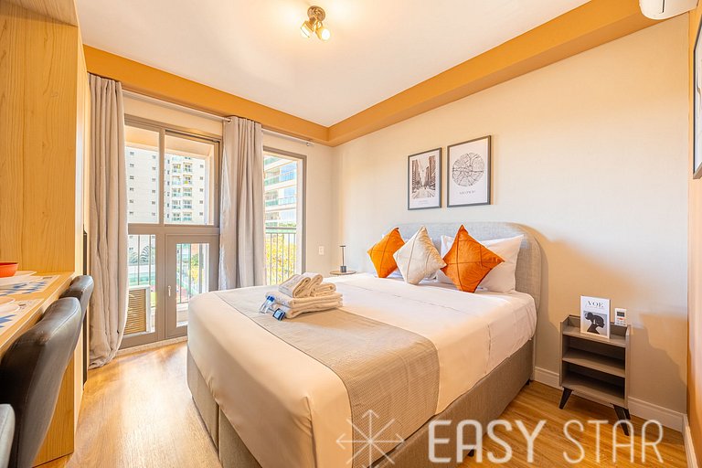 Easy Star - Charmoso studio no Brooklin - QO01I