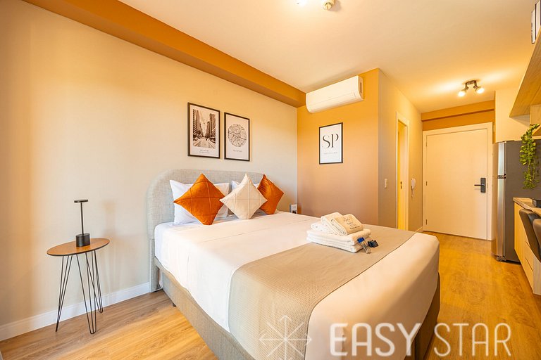 Easy Star - Charmoso studio no Brooklin - QO01I