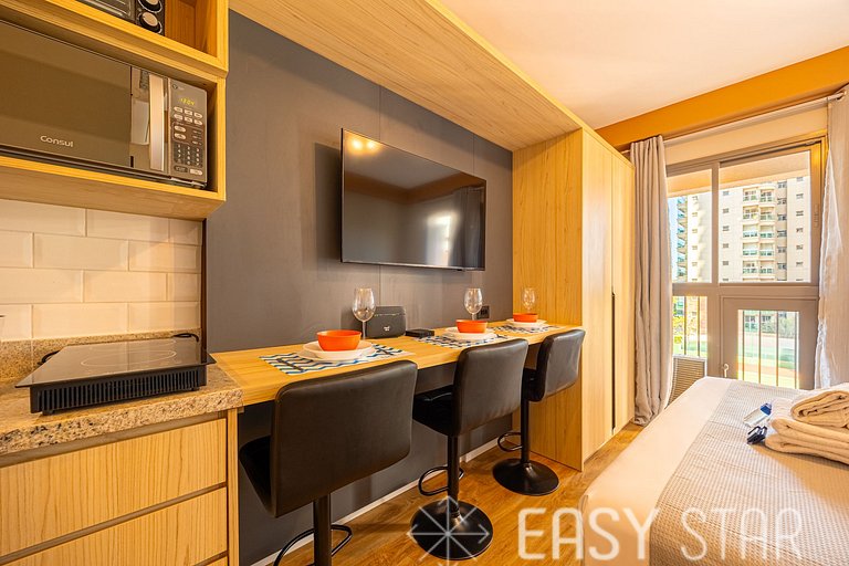 Easy Star - Charmoso studio no Brooklin - QO01I