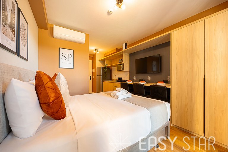 Easy Star - Charmoso studio no Brooklin - QO01I