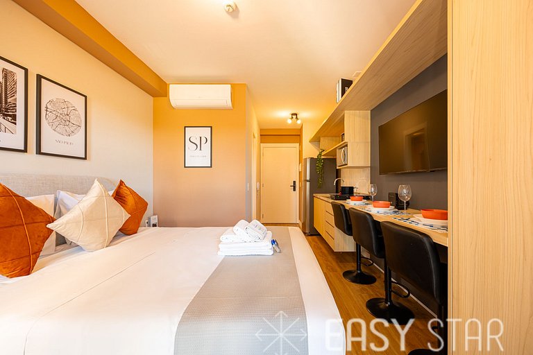 Easy Star - Charmoso studio no Brooklin - QO01I